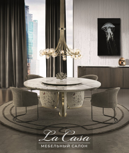 Стол обеденный Lotus Round - купить в Москве от фабрики Longhi из Италии - фото №10