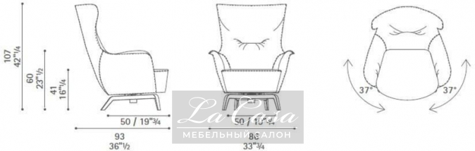 Кресло Mamy Blue - купить в Москве от фабрики Poltrona Frau из Италии - фото №14