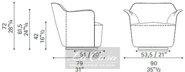 Кресло Aida Modern - купить в Москве от фабрики Poltrona Frau из Италии - фото №13