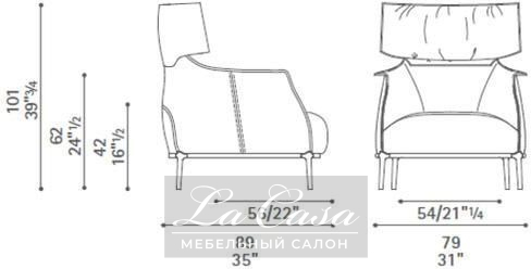 Кресло Archibald - купить в Москве от фабрики Poltrona Frau из Италии - фото №18