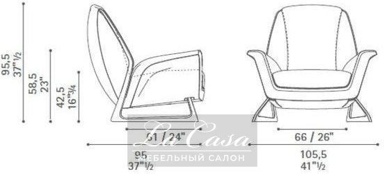Кресло Luft - купить в Москве от фабрики Poltrona Frau из Италии - фото №8