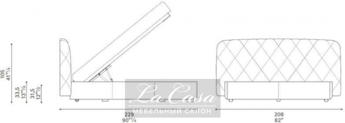 Кровать Flair - купить в Москве от фабрики Poltrona Frau из Италии - фото №13