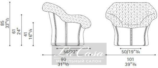 Кресло Juliet - купить в Москве от фабрики Poltrona Frau из Италии - фото №10