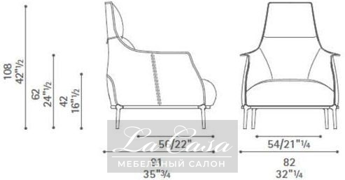 Кресло Archibald - купить в Москве от фабрики Poltrona Frau из Италии - фото №16
