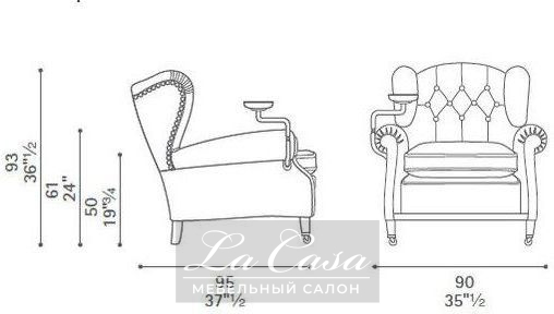 Кресло 1919 - купить в Москве от фабрики Poltrona Frau из Италии - фото №9