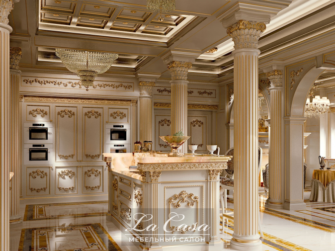 Кухня Royal walnut - купить в Москве от фабрики Modenese Gastone из Италии - фото №2