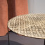 Фото столик журнальный Agathe Round от фабрики Villevenete металл золотой столешница - фото №2