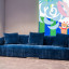 Фото диван Belladonna от фабрики Erba синий вид сбоку - фото №2