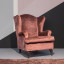 Фото кресло Hampton от фабрики Villevenete дерево коричневое общий вид слева - фото №1