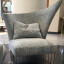 Фото кресло Virgola Gray от фабрики Erba серое ткань общий вид 1 - фото №3