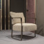 Фото кресла Kathryn от фабрики Longhi современное вид спереди ткань - фото №3