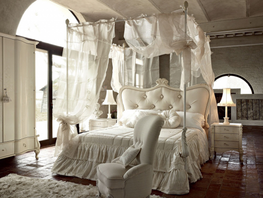 Итальянская кровать Doge White