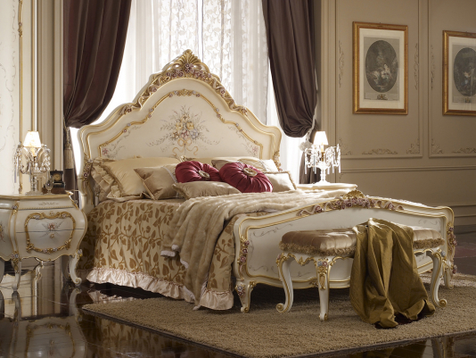 Итальянская кровать King «Roses Ii»_0
