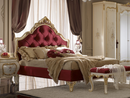 Итальянская кровать King «Roses»_0