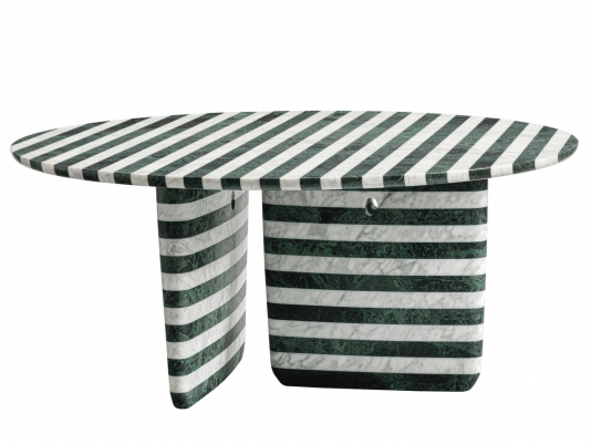 Итальянский стол обеденный Tobi-Ishi striped marble_0