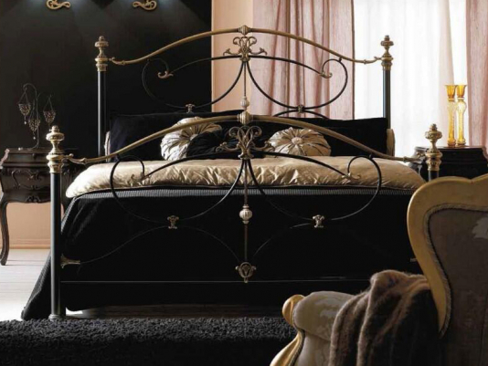 Итальянская кровать Positano Black