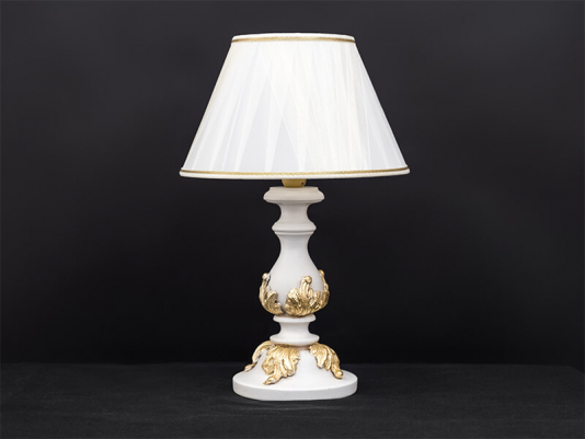 Итальянская лампа Agata Small Avorio+Oro_0