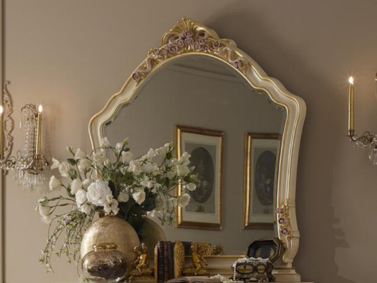 Итальянское зеркало Specchiera «Camellia E Roses»_0