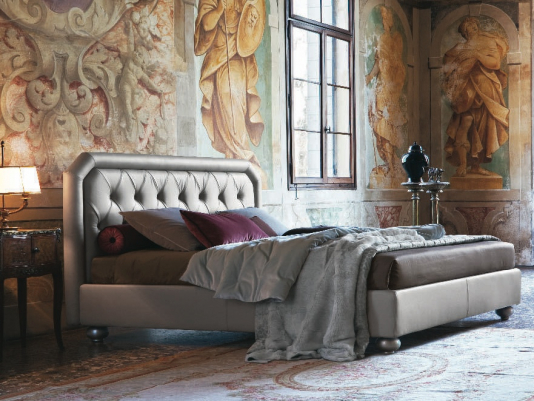 Итальянская кровать Camille Alto Capitonne_0