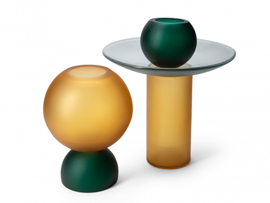Итальянская ваза Equilibri Verde_0