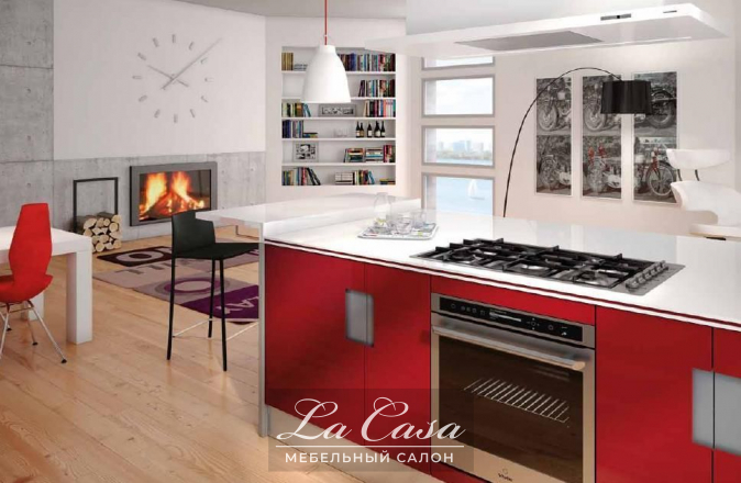 Кухня Carre Rosso - купить в Москве от фабрики Ernestomeda из Италии - фото №2