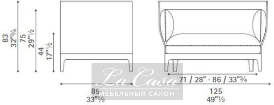 Кресло Alone - купить в Москве от фабрики Poltrona Frau из Италии - фото №5