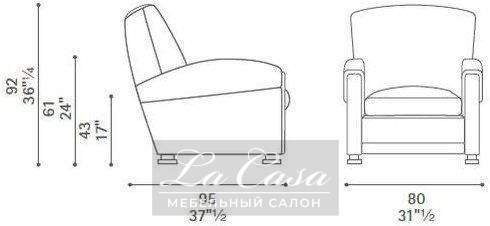 Кресло Tabarin - купить в Москве от фабрики Poltrona Frau из Италии - фото №5