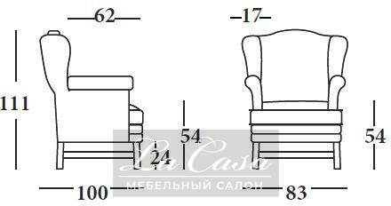 Кресло Zafferano - купить в Москве от фабрики Tre Ci Salotti из Италии - фото №3