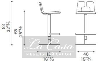 Барный стул Alo - купить в Москве от фабрики Poltrona Frau из Италии - фото №6