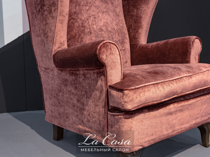 Фото кресло Hampton от фабрики Villevenete дерево коричневое сиденье - фото №3