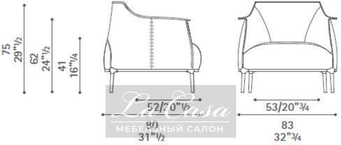 Кресло Archibald - купить в Москве от фабрики Poltrona Frau из Италии - фото №17