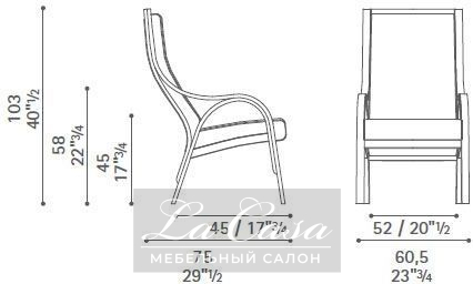 Кресло Cavour - купить в Москве от фабрики Poltrona Frau из Италии - фото №6