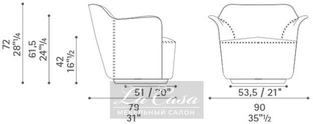 Кресло Aida Modern - купить в Москве от фабрики Poltrona Frau из Италии - фото №14