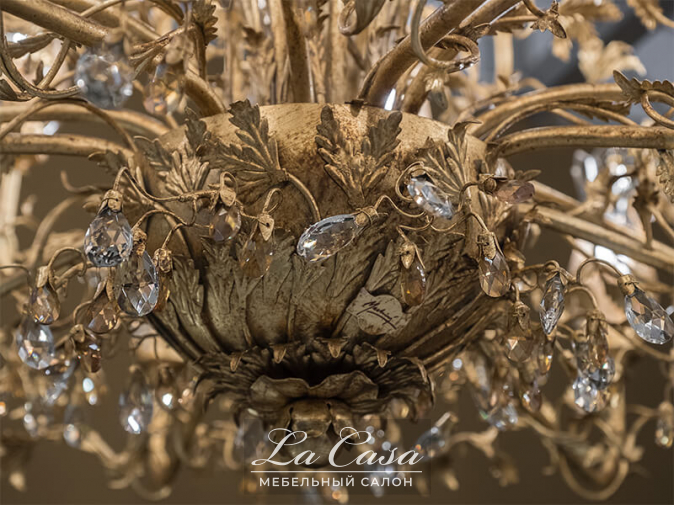 Фото люстры L202/24 от фабрики Mechini деталь 8 венецианское стекло янтарь - фото №10
