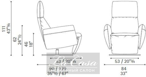 Кресло Pillow - купить в Москве от фабрики Poltrona Frau из Италии - фото №9