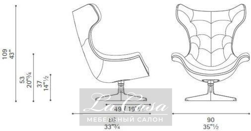 Кресло Regina 2 - купить в Москве от фабрики Poltrona Frau из Италии - фото №3