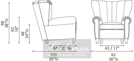 Кресло Savina - купить в Москве от фабрики Poltrona Frau из Италии - фото №5