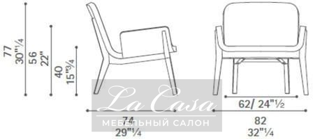 Кресло Jockey - купить в Москве от фабрики Poltrona Frau из Италии - фото №6