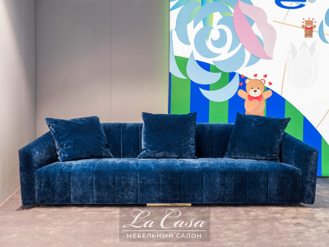 Фото диван Belladonna от фабрики Erba синий общий вид - фото №1