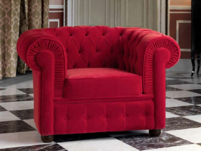 Итальянское кресло Ottocento Red