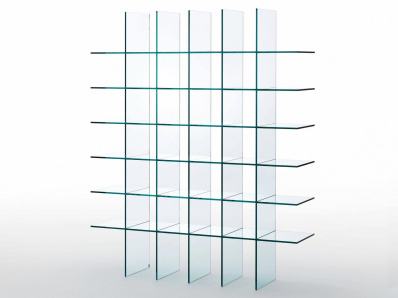 Итальянский стеллаж Glass shelves #1