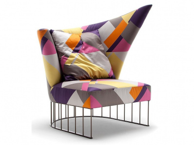 Итальянское кресло Virgola Multicolore от Erba со скидкой 20%