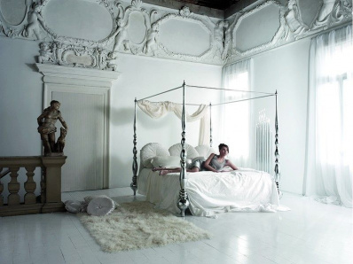 Итальянская кровать Plaza White