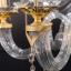 Фото лампы Empire/6 от фабрики Lux Illuminazione деталь 1 золотая прозрачная - фото №2