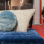 Фото диван Luna от фабрики Erba синий серый голубой ткань спинка - фото №3