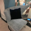 Фото кресло Virgola Gray от фабрики Erba серое ткань общий вид - фото №4